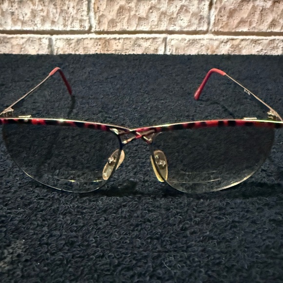 Beverly Johnson Red and Gold Glasses - Picture 2 of 10